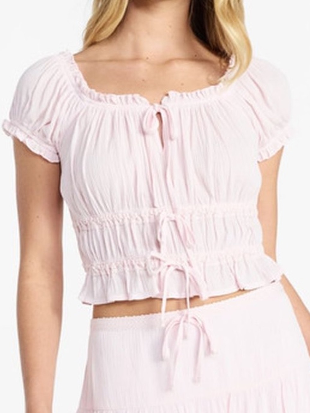Pink crop top